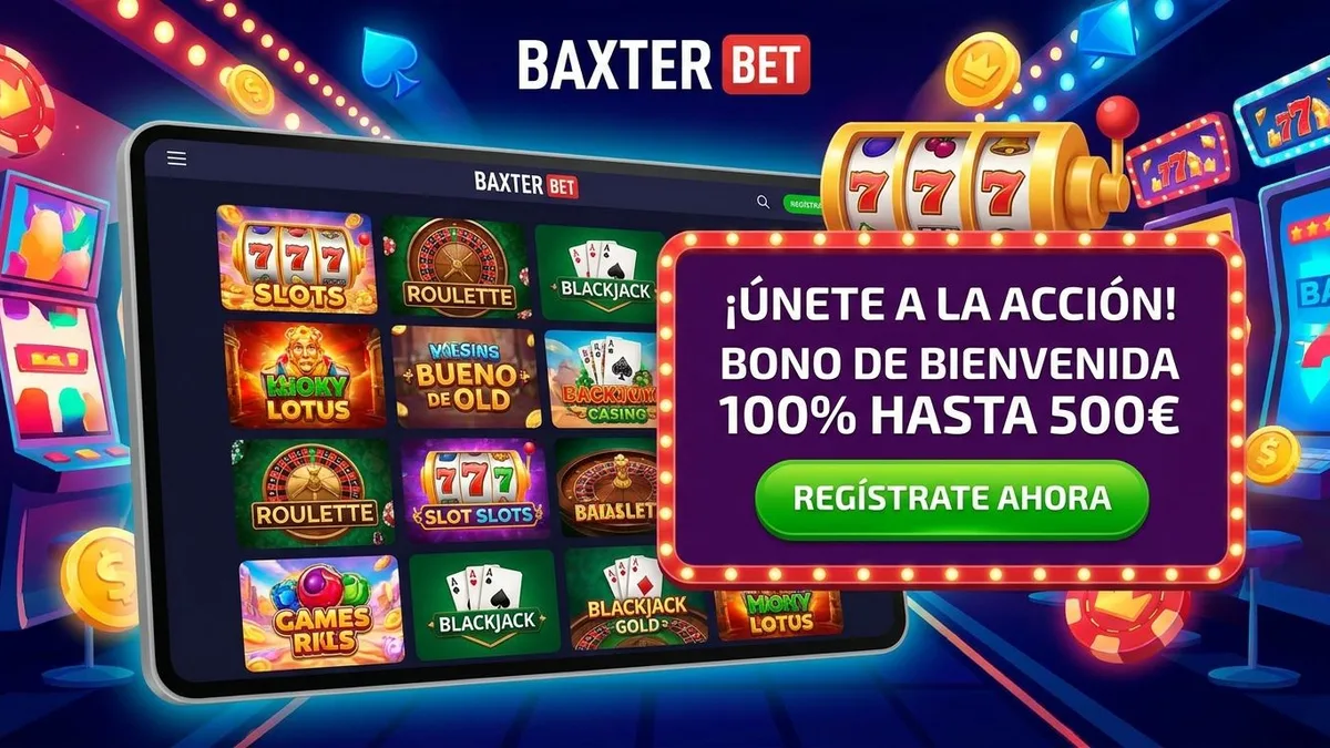 Registro con bono en Baxter Bet